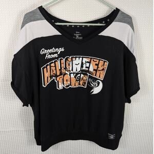 Disney Nightmare Before Christmas XL Greetings Halloween Town Sleep Top Shirt